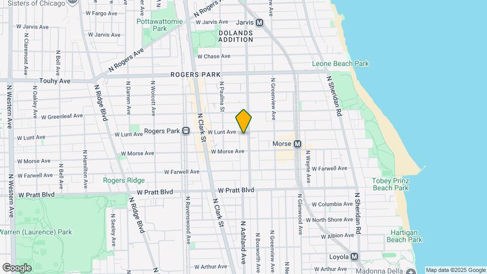 6970 N Ashland Ave, Unit 2C Map and Location Details