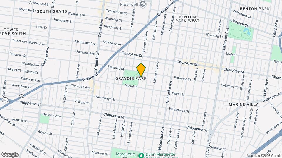 3524 S Compton Ave Map and Location Details