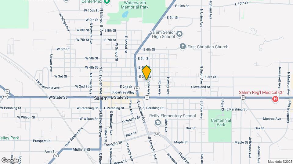 253 Vine St Map and Location Details
