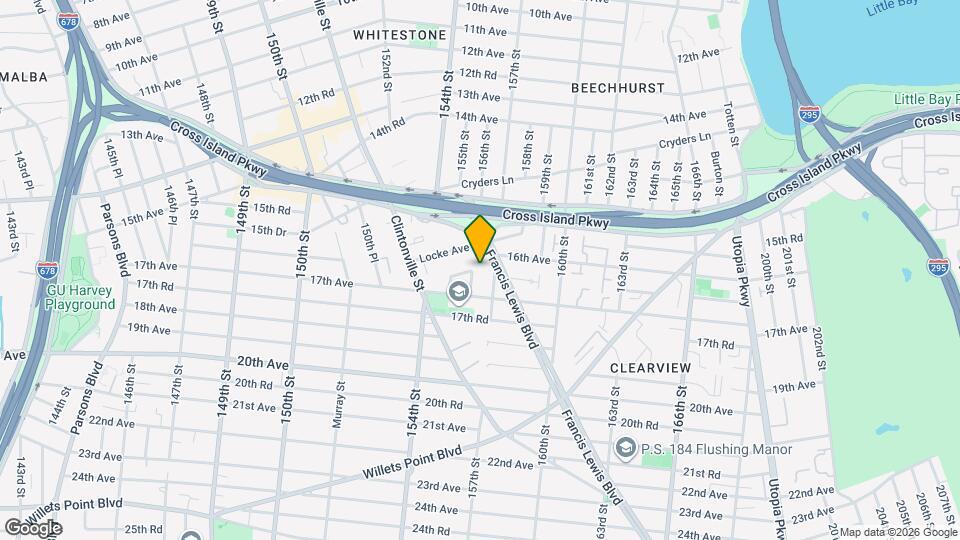 1639 156th St, Unit 1 Map and Location Details