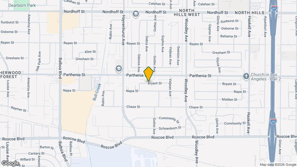 16429 Bryant St Mapa y Detalles de la Ubicación