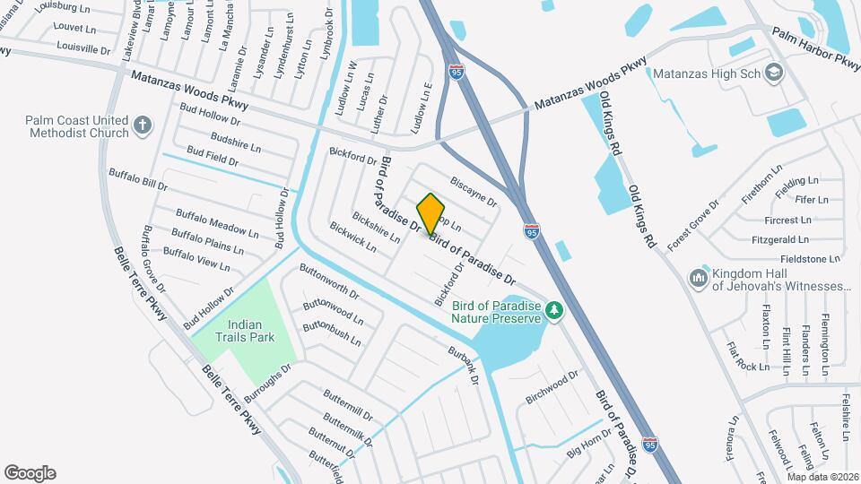 233 Bird of Paradise Dr Map and Location Details