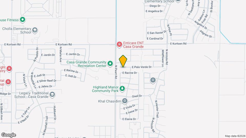 1529 E Palo Verde Dr Map and Location Details