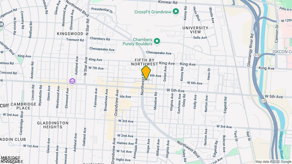 1522 Northwest Blvd Map and Location Details