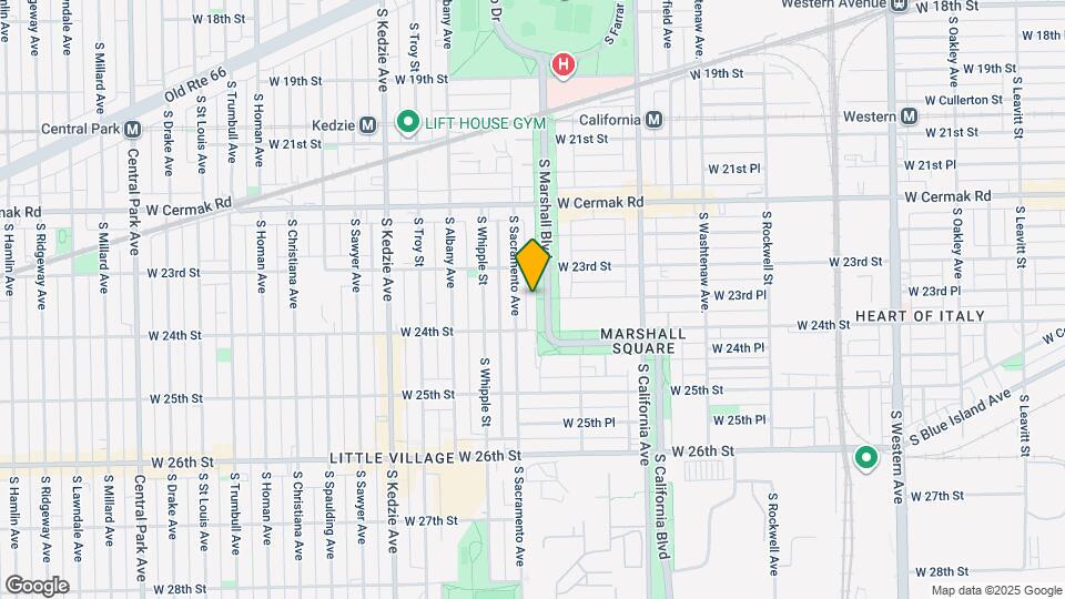 2332 S Marshall Blvd Map and Location Details