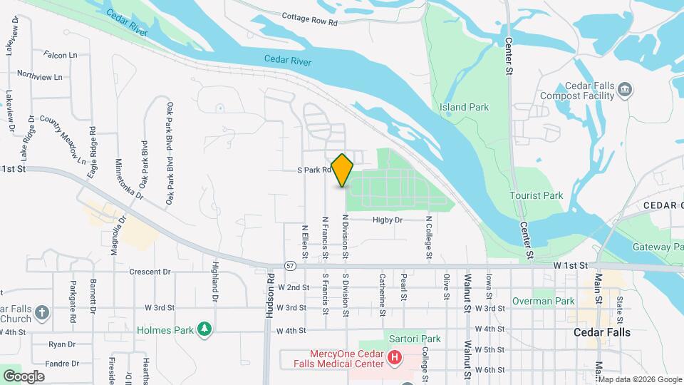 402 N Division St Map and Location Details