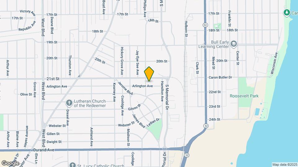 1812 Arlington Ave Map and Location Details