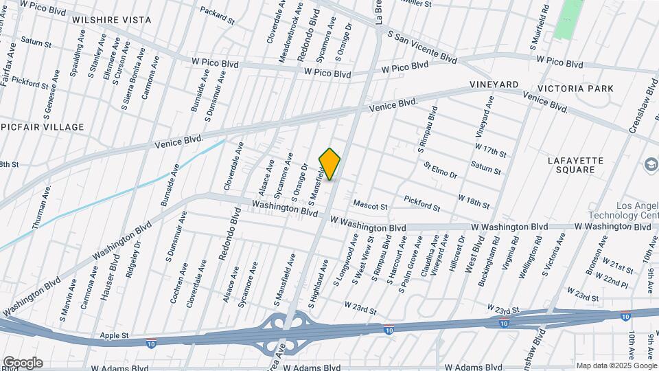 1815 S La Brea Ave Map and Location Details