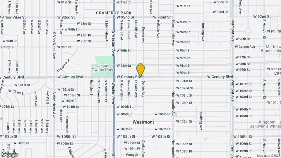 1606-1612 W Century Blvd Mapa y Detalles de la Ubicación