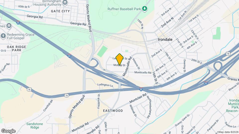 1337 McCoy St Map and Location Details