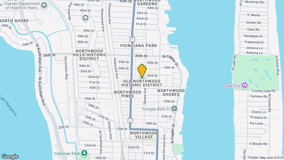 511 32nd St Map and Location Details