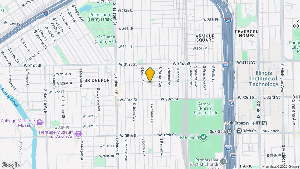3206 S Wallace St Map and Location Details