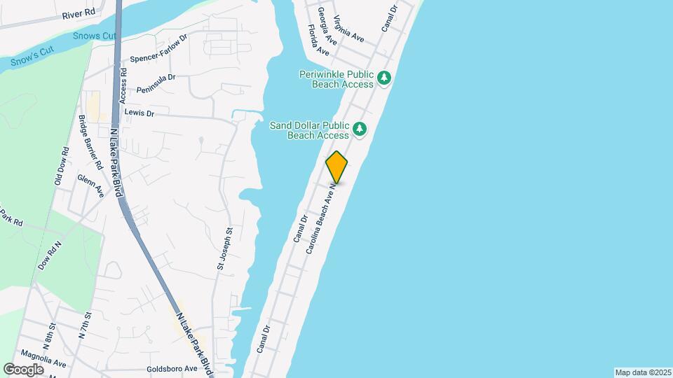 1100 Carolina Beach Ave N Map and Location Details