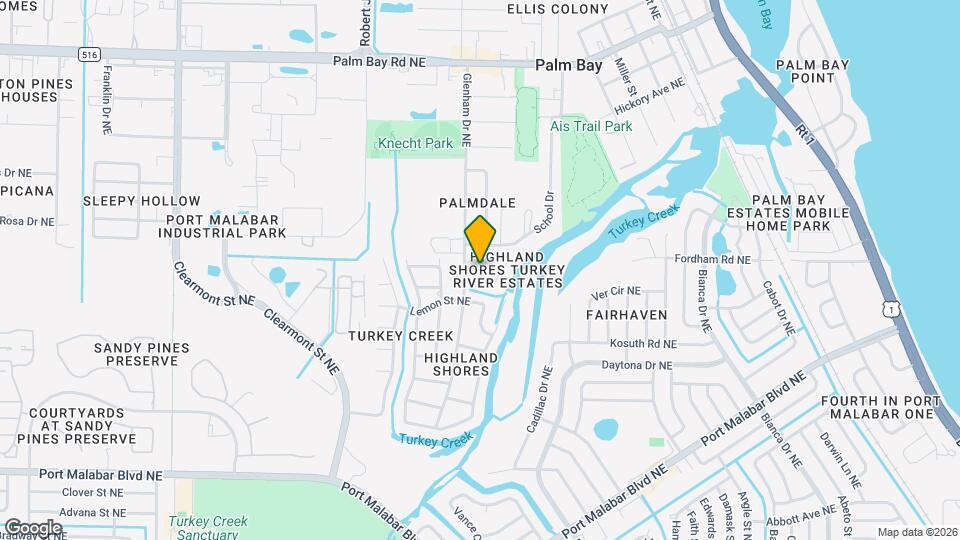 1136 Delmar Terrace Map and Location Details