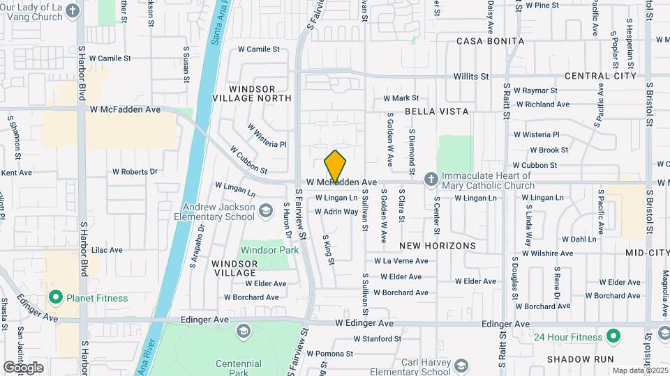 2614 Mcfadden Ave Map and Location Details