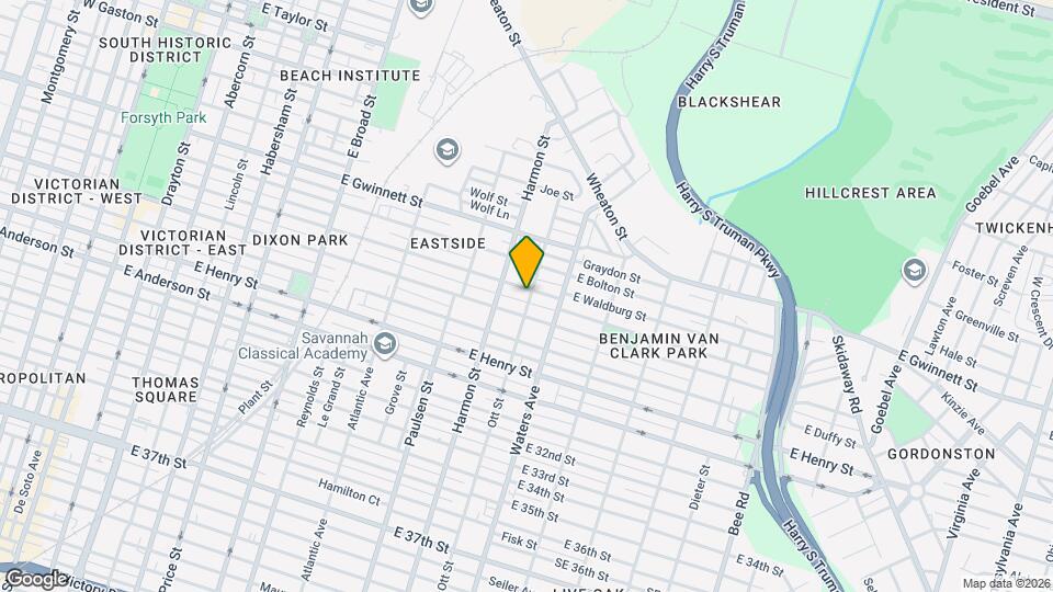 921 E Waldburg St, Unit B Map and Location Details