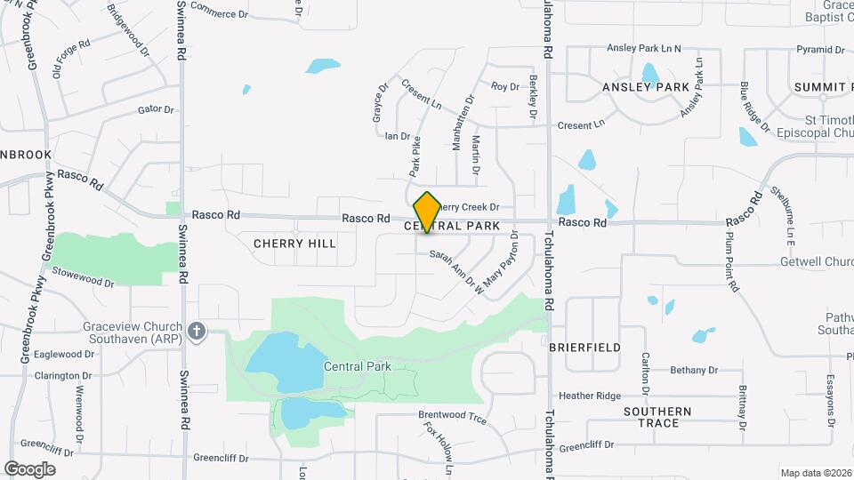 1665 Central Trails Dr Map and Location Details