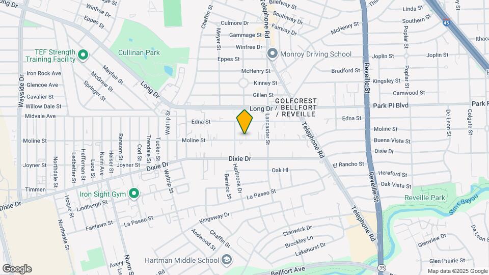 7213 Moline St Map and Location Details