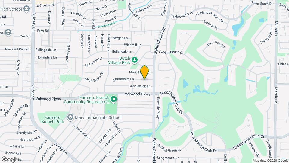 3042 Oxfordshire Ln Mapa y Detalles de la Ubicación