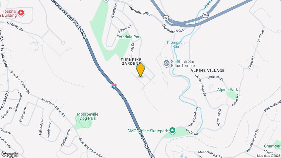 4813 Sandy Dr Map and Location Details