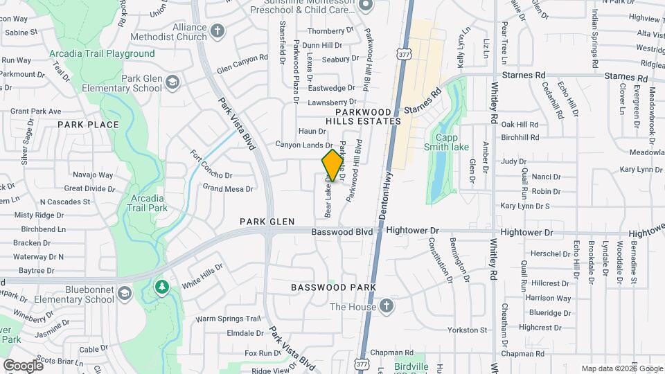 7504 Bear Lake Dr Map and Location Details