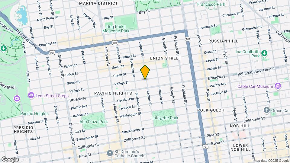 2621 Laguna St Map and Location Details