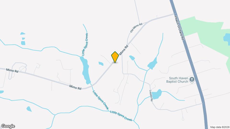 2132 Mims Rd Map and Location Details