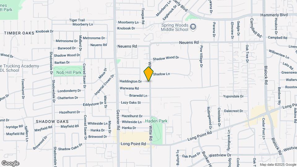 1609 Witte Rd Map and Location Details