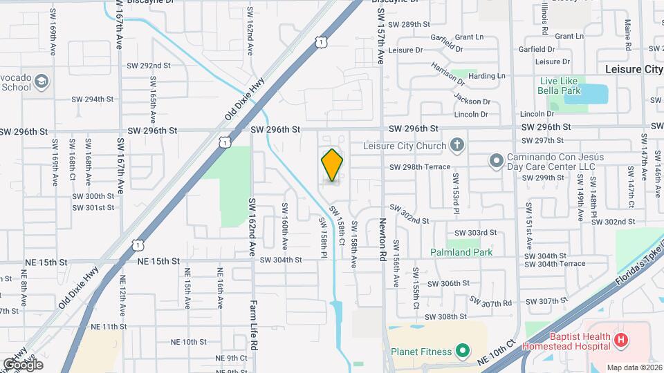15848 SW 299th Terrace Map and Location Details