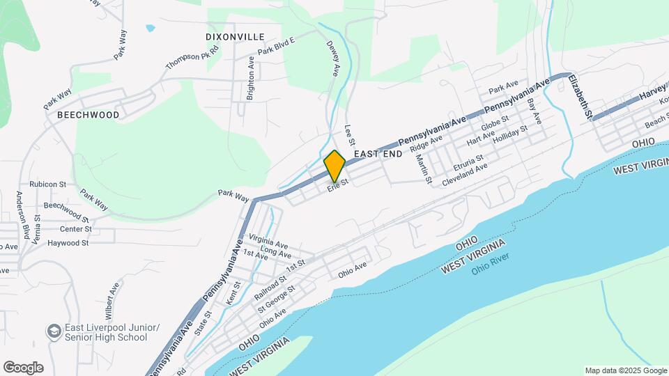 1220 Erie St Map and Location Details