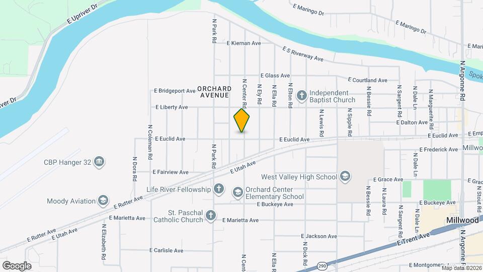 7617 E Euclid Ave Map and Location Details