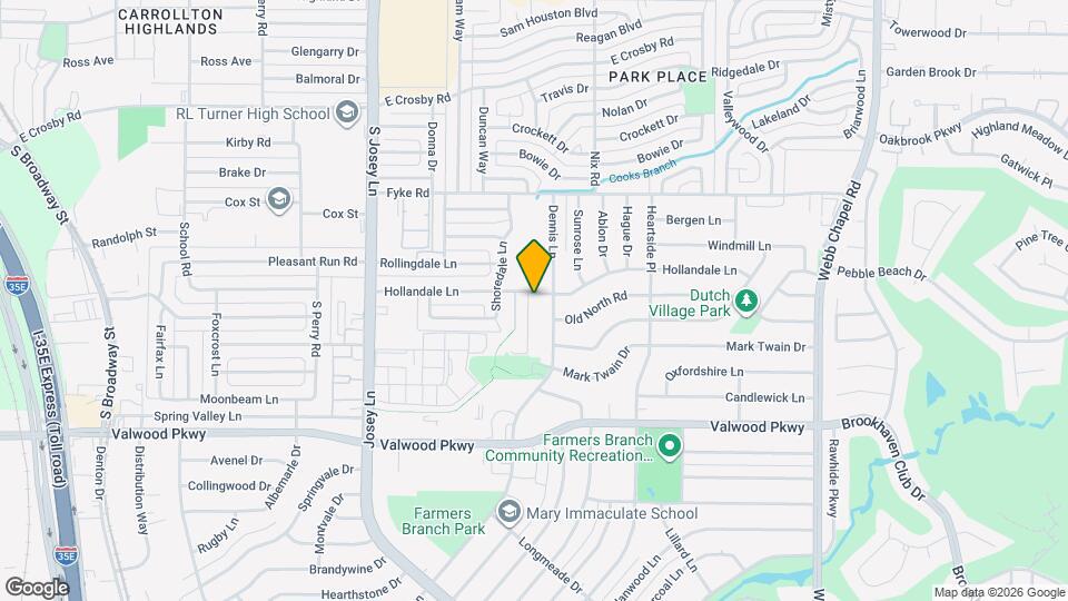 2707 Mark Twain Dr Map and Location Details