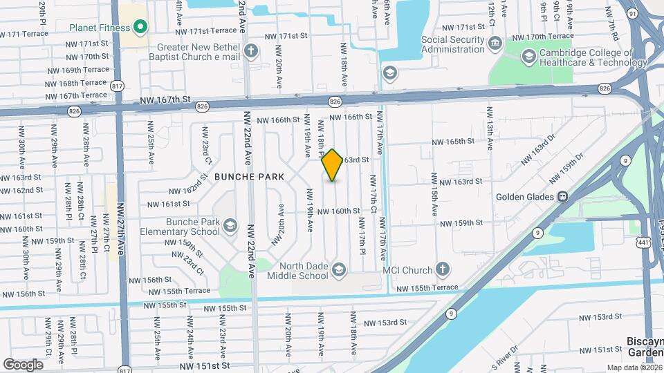 16120 NW 18th Ct Map and Location Details