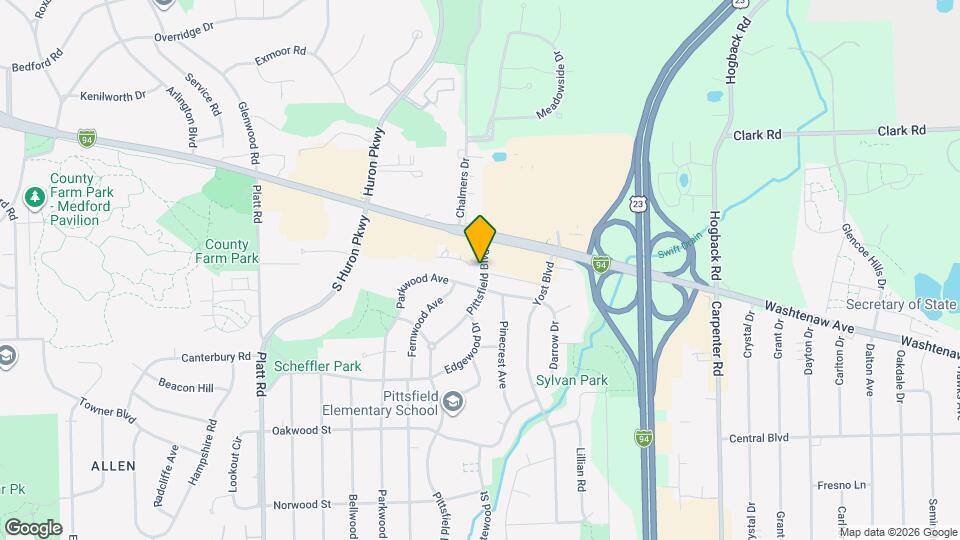 2232 Pittsfield Blvd Map and Location Details