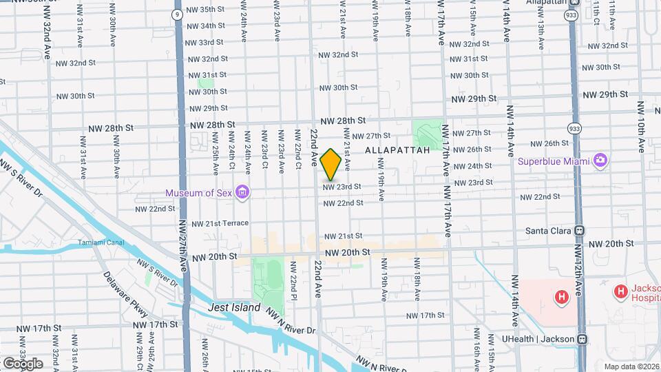 2167 NW 23rd St, Unit 1 Mapa y Detalles de la Ubicación