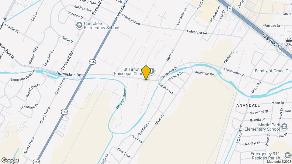 2608 Horseshoe Dr Map and Location Details