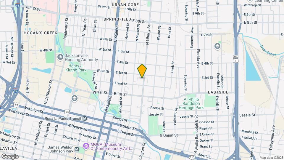 1230 N Liberty St-Unit -2 Map and Location Details