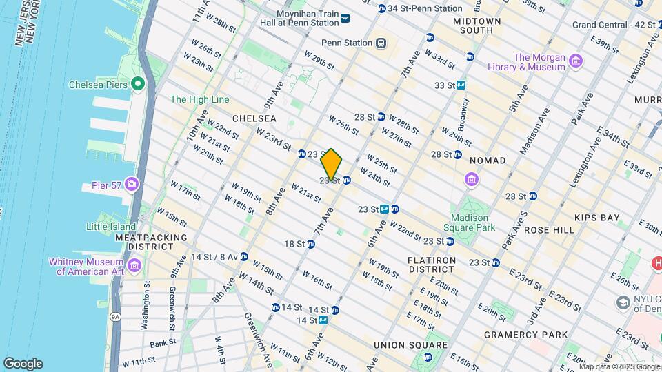 215 W 22nd St Map and Location Details