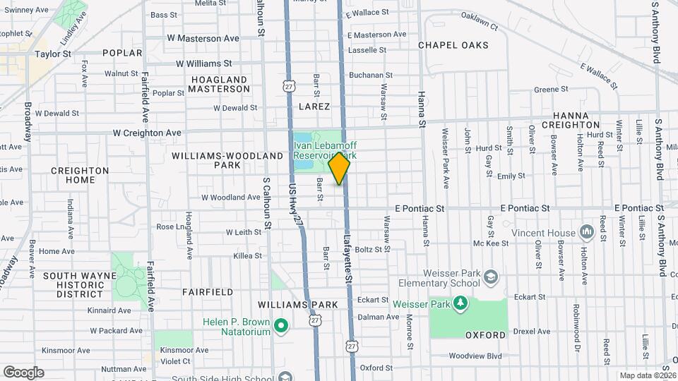 2530 Lafayette St Map and Location Details