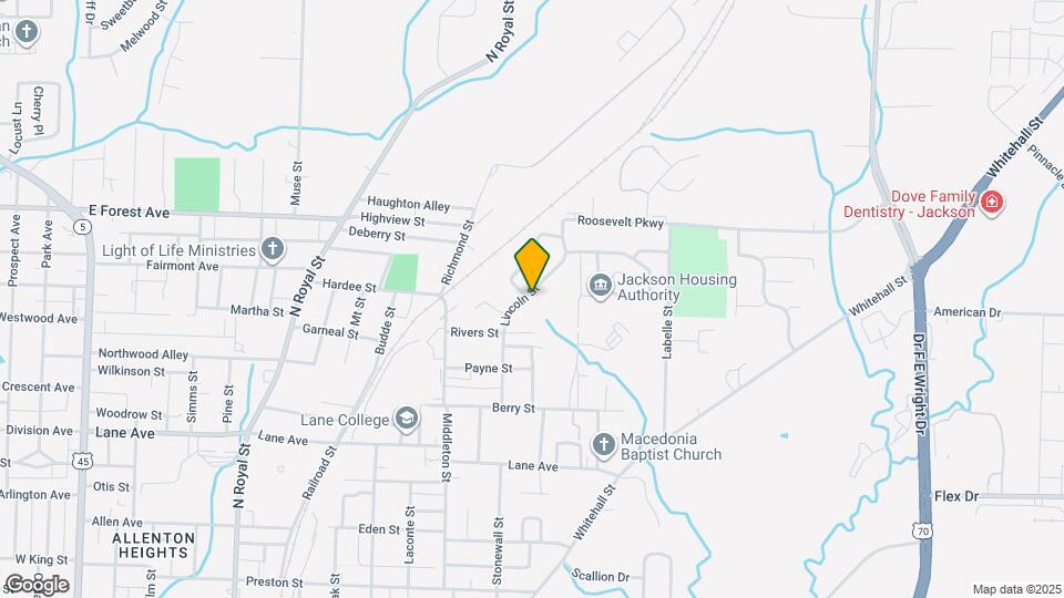 300 Lincoln St Map and Location Details