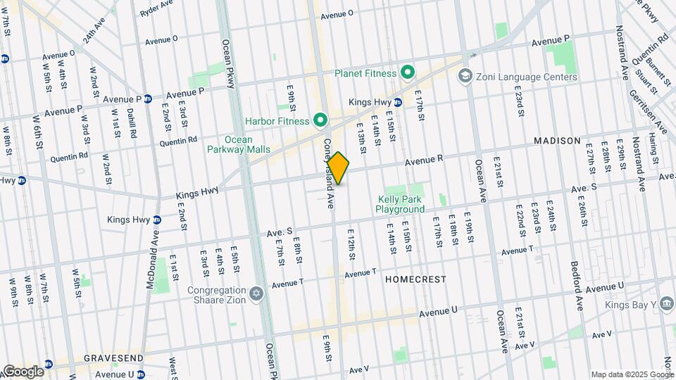 2155 Coney Island Ave Map and Location Details
