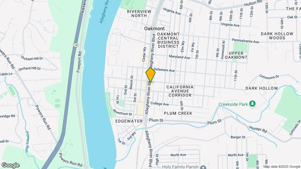 322-324 Allegheny River Blvd Map and Location Details