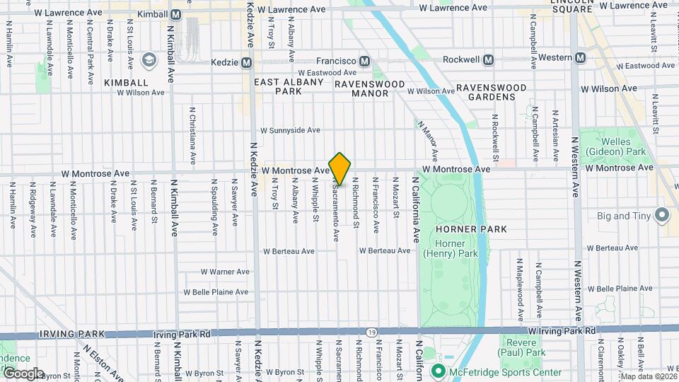 4331 N Sacramento Ave Map and Location Details