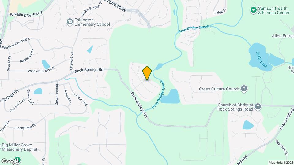 5745 Woodside Crossing Map and Location Details