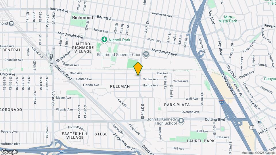 121 S 37th St Map and Location Details