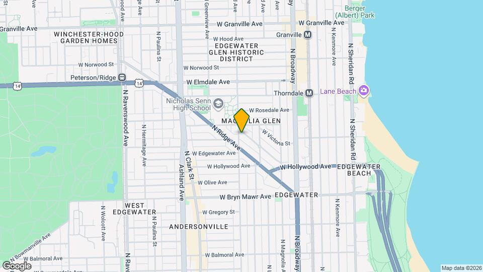 5821 N Glenwood Ave Map and Location Details