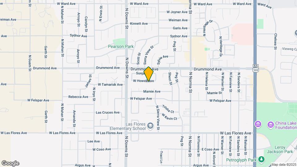 725 W Howell Ave Map and Location Details