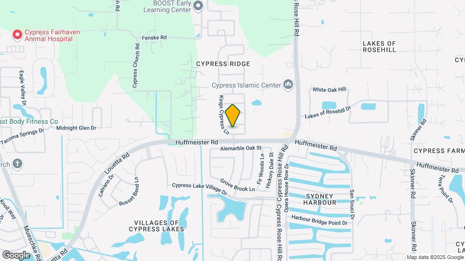 18118 Shady Cypress Ln Map and Location Details