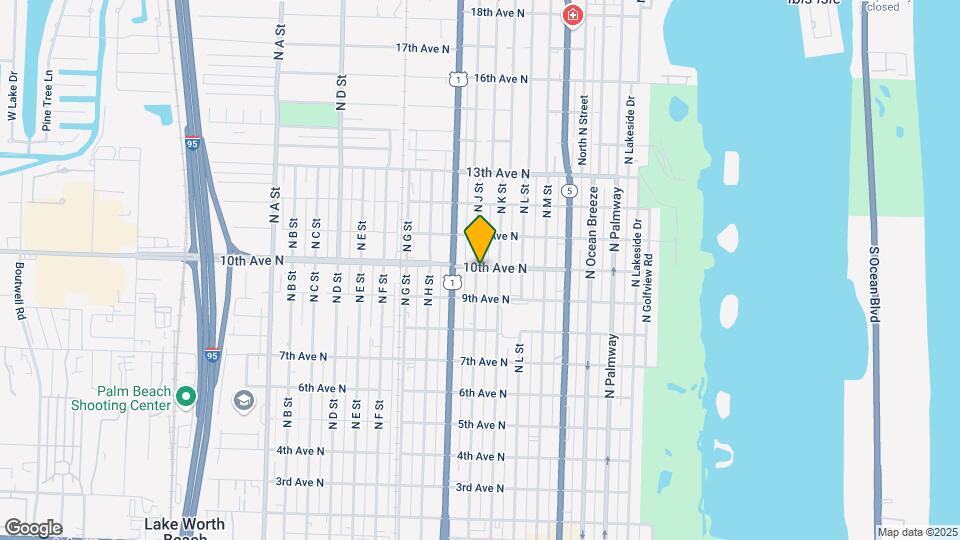 930 N J St Map and Location Details