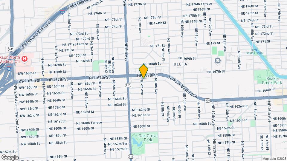 16601 NE 7th Ave Map and Location Details
